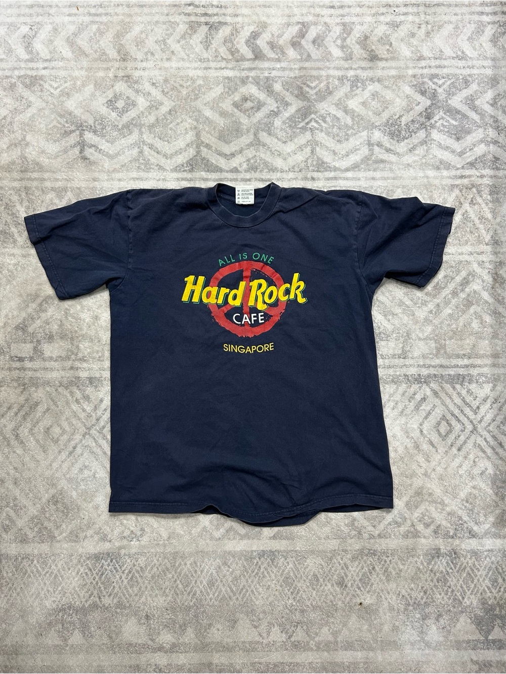 Hard Rock Cafe Singapore Navy Logo Tee